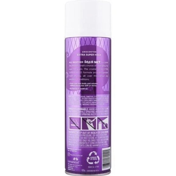 3X Aqua Net Professional Extra Super Hold Professional Hair Spray, Unscented - Picture 4 of 6
